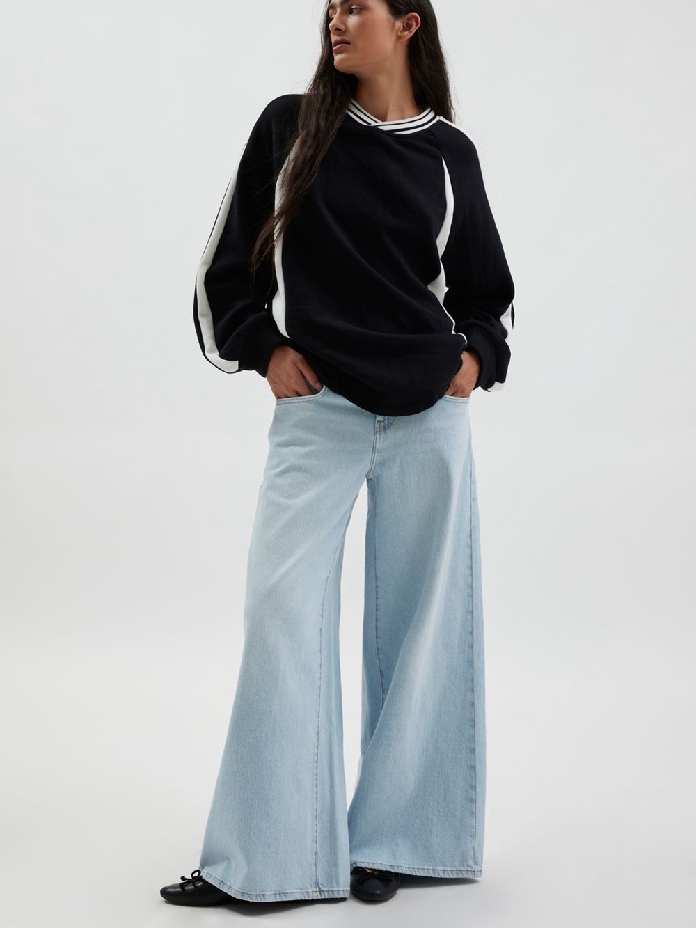 BDG Light Blue Joey Culotte